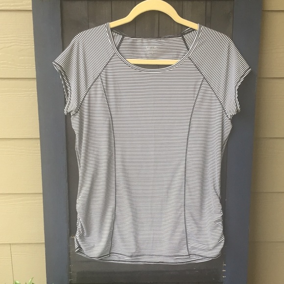 Calvin Klein Tops - Striped Calvin Klein Performance top size L.